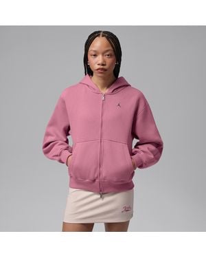 Nike Brooklyn Full-Zip Hoodie - Pink