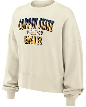 Nike College (Coppin State) Phoenix Fleece Crew-Neck Sweatshirt - White