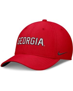 Nike Georgia Classic Swooshflex Dri-Fit College Hat - Red