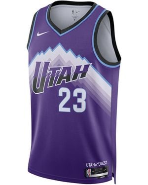 Nike Lauri Markkanen Utah Jazz 2025/26 Icon Edition Dri-Fit Nba Swingman Jersey - Purple