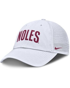Nike Florida State Primetime Campus Club College Trucker Adjustable Hat - White