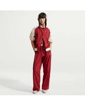 Nike Sportswear Loose High-Waisted Parachute Pants - Red