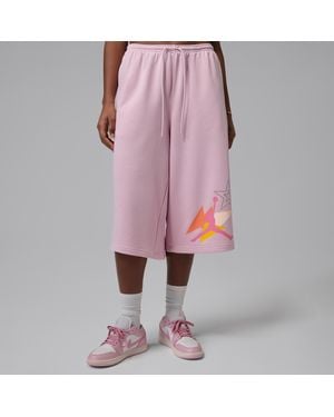 Nike Brooklyn Fleece French Terry Big Shorts - Pink