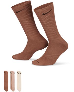Nike Calze Da Training Di Media Lunghezza Everyday Plus Cushioned (3 Paia) - Blu