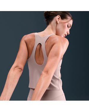 Nike Universa Medium-Support Padded Sports Bra Tank Top - Gray
