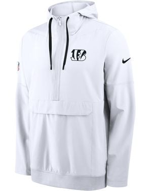 Nike Cincinnati Bengals Alt Anorak Nfl 1/2-Zip Hooded Jacket - Blue