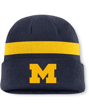 Nike Michigan Primetime Utility Campus Jordan Brand College Cuffed Beanie - Blue