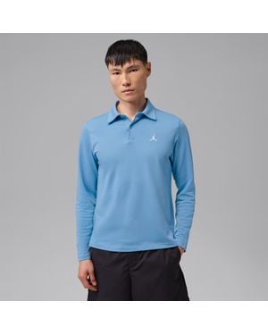 Nike Sport Dri-Fit Long-Sleeve Golf Polo - Blue