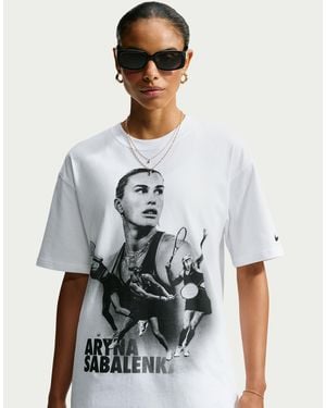 Nike Court "Aryna Sabalenka" Dri-Fit Tennis T-Shirt - White