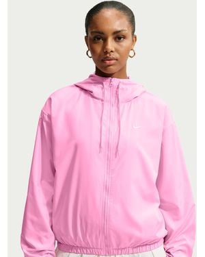 Nike Sportswear Loose Hooded Uv Jacket - Pink
