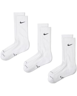 Nike Everyday Elevated Crew Socks (3 Pairs) - White