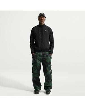 Nike Air Woven All-Over Print Cargo Pants - Black