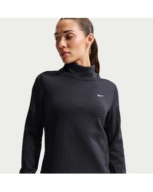 Nike Swift Therma-Fit Turtle-Neck Running Top - Blue