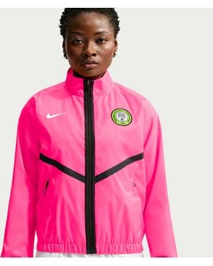 Nike Nigeria Dri-Fit Soccer Anthem Jacket - Pink