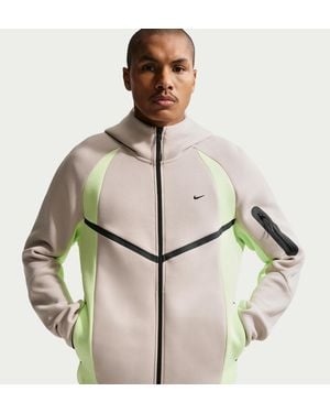 Nike Tech Color-Block Full-Zip Fleece Windrunner Jacket - Green