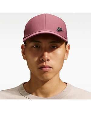 Nike Dri-Fit Club Structured Metal Logo Cap - Brown