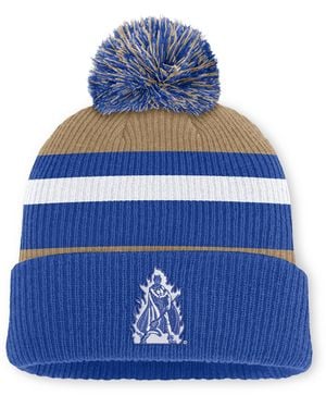 Nike Duke Legacy Striped College Cuffed Pom Beanie - Blue