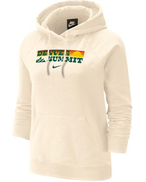 Nike Denver Summit Phoenix Fleece Oversized Hoodie - Natural