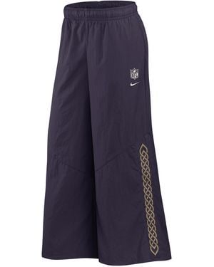 Nike Minnesota Vikings Rivalries Collection Wide-Leg Nfl Mid-Rise Woven Pants - Blue