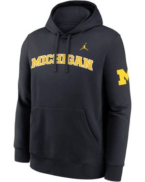 Nike Michigan Sideline Club Nike Brand Pullover Hoodie - Blue