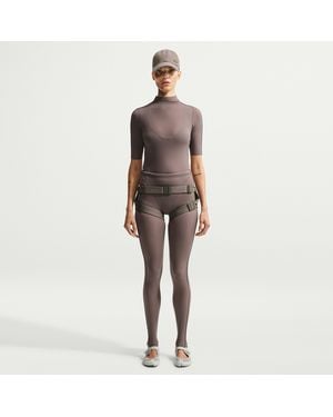 Nike Skims Weightless High-Waisted V-Panel Leggings - Brown