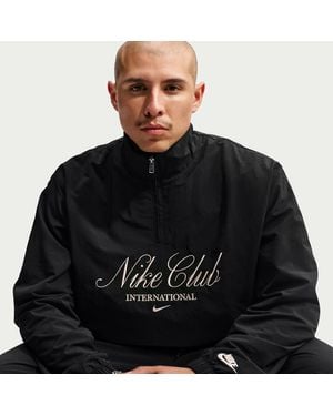 Nike Sportswear Club 1/2 Zip Jacket - Black