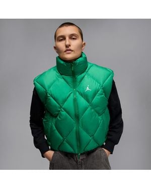 Nike Brooklyn Therma-Fit Quilted Puffer Vest - Green