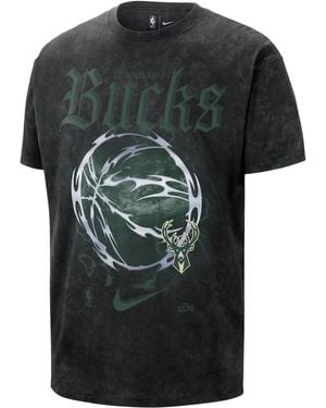 Nike Milwaukee Bucks Courtside "Halloween" Nba Max90 T-Shirt - Black