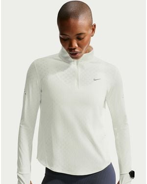 Nike Swift Aero-Fit 1/2-Zip Running Top - White