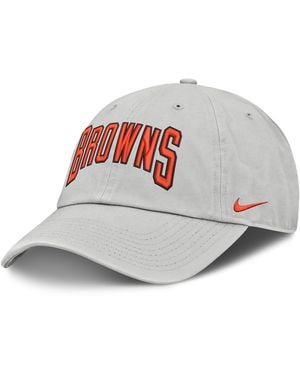 Nike Cleveland Browns Primetime Club Arched Nfl Adjustable Hat - Gray