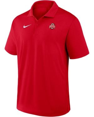 Nike Ohio State Primetime Victory Plus Dri-Fit College Polo - Red