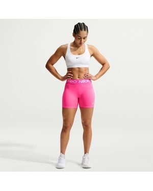 Nike Pro 365 5" Mid-Rise Shorts - Pink