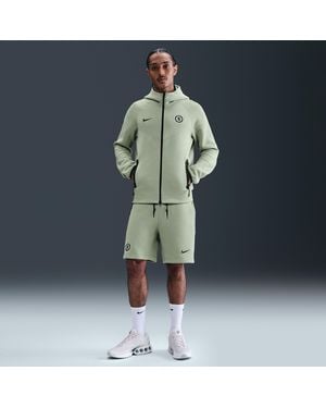 Nike Chelsea F.C. Tech Football Fleece Shorts - Blue
