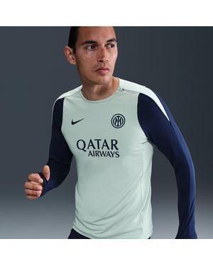 Nike Inter Milan Strike Dri-Fit Football Crew-Neck Knit Top - Blue