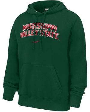 Nike College (Mississippi Valley State University) Club Fleece Pullover Hoodie - Green