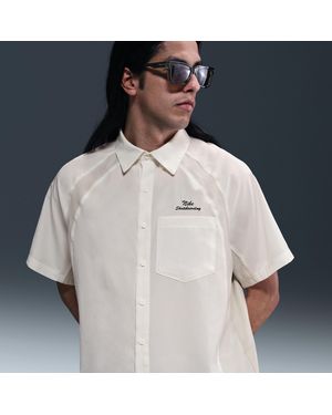 Nike Maglia Bowler A Manica Corta - Bianco
