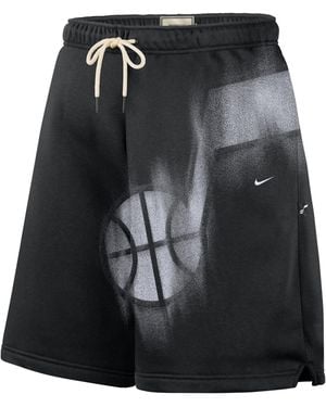 Nike Utah Jazz Standard Issue Fleece Basketball Shorts - Black