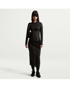 Nike Sportswear Slim Sheer Midi Skirt - Black