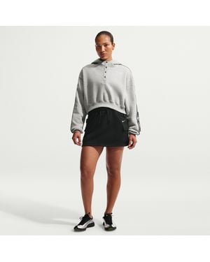 Nike Sportswear Phoenix Fleece Mid-Rise Cargo Miniskirt - Black