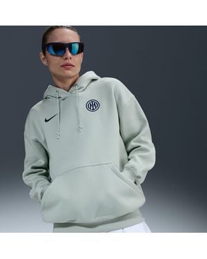 Nike Sweat À Capuche Oversize Football Inter Milan Phoenix Fleece Pour Femme - Bleu