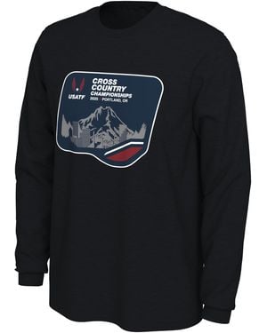 Nike 2025 Usatf Long-Sleeve Running T-Shirt - Black