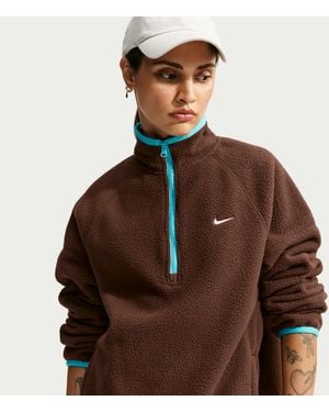Nike Sportswear Oversized Fleece Top - Brown