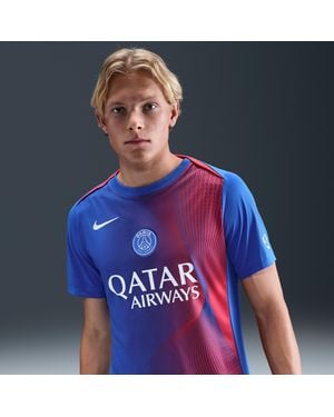 Nike Paris Saint-Germain Academy Pro Third Dri-Fit Football Short-Sleeve Top - Blue