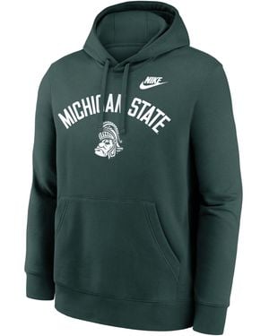 Nike Michigan State Legacy Arch Club College Pullover Hoodie - Green