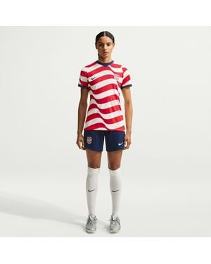 Nike Usmnt 2026 Stadium Home Dri-Fit Soccer Replica Shorts - Red
