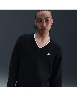 Nike Sportswear Club V-Neck Sweater - Blue