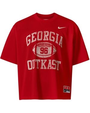 Nike Cropped Football Jersey X Uga X Outkast - Red