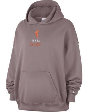 Nike Wnba Oversized French Terry Pullover Hoodie - Brown
