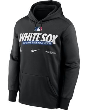 Nike Chicago Sox 2026 Postseason Authentic Collection Therma-Fit Mlb Pullover Hoodie - Black
