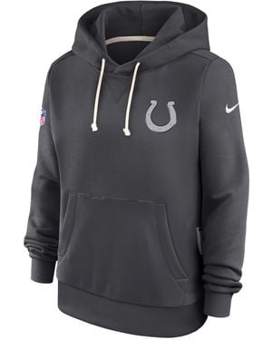 Nike Indianapolis Colts Rivalries Collection Sideline Dri-Fit Nfl Pullover Hoodie - Gray